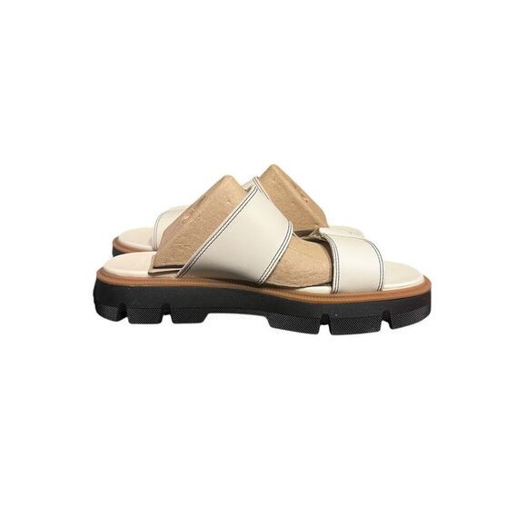 Sorel woman’s 10 Rein CB cream black Slide Sandal hiking travel walking camping - Picture 2 of 6